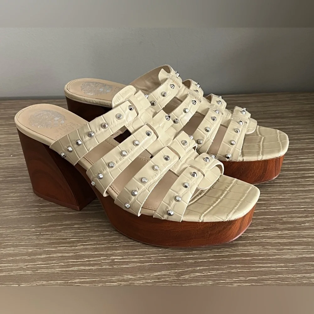 Vince Camuto Platform‎ Studded Sandals 8